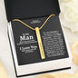 To My Man I Love You Roman Numeral Stick Necklace - Love You This Much