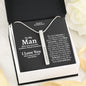 To My Man I Love You Roman Numeral Stick Necklace - Love You This Much