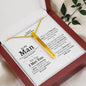 To My Man (I met You) Coordinates Vertical Stick Necklace - Love You This Much