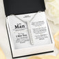 To My Man (I met You) Coordinates Vertical Stick Necklace - Love You This Much