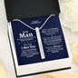 To My Man (I Met You) Roman Numeral Stick Necklace - Love You This Much