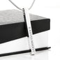 To My Man (I Met You) Roman Numeral Stick Necklace - Love You This Much