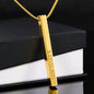 To My Man (I Met You) Roman Numeral Stick Necklace - Love You This Much