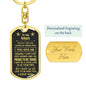To My Man Keychain - Love You This Much