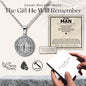 To My Man "Your Crown" Compass Necklace - Love You This Much
