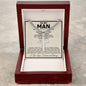 To My Man "Your Crown" Cross Cuban Necklace - Love You This Much