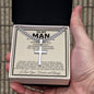 To My Man "Your Crown" Cross Cuban Necklace - Love You This Much