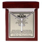 To My Man "Your Crown" Cross Cuban Necklace - Love You This Much
