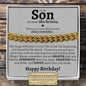 To My Son 18th Birthday Classic Cuban Bracelet - Love You This Much