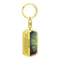 To My Son Cherished Chapters Dog Tag Keychain - Love You This Much