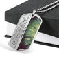 To My Son Cherished Chapters Dog Tag Necklace - Love You This Much