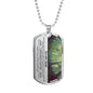To My Son Cherished Chapters Dog Tag Necklace - Love You This Much