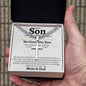 To My Son (From Parents) Cuban Cross Necklace - Love You This Much