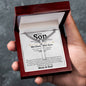 To My Son (From Parents) Cuban Cross Necklace - Love You This Much