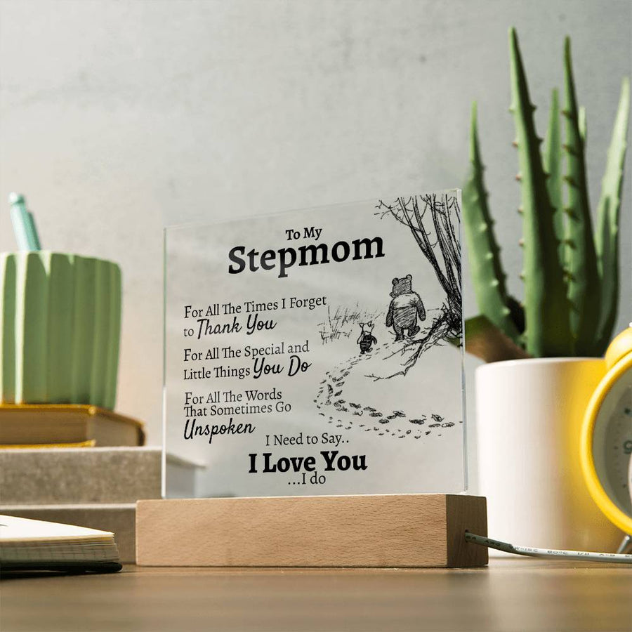 To My Stepmom "For All The..." Square Acrylic - Love You This Much
