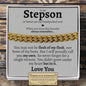 To My Stepson Classic Cuban Bracelet - Love You This Much