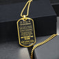 To Our Grandson Dog Tag Necklace - Love You This Much