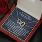 To The Woman I Love So Much Interlocking Hearts Necklace - Love You This Much