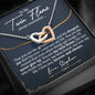 Twin Flame Interlocking Hearts Necklace - Love You This Much