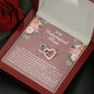 Unbiological Mom Interlocking Hearts Necklace - Love You This Much