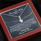 Wife 50th Birthday Alluring Beauty Necklace - Love You This Much