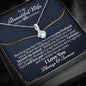 Wife 50th Birthday Alluring Beauty Necklace - Love You This Much