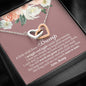 Wish From Bump Interlocking Hearts Necklace - Love You This Much