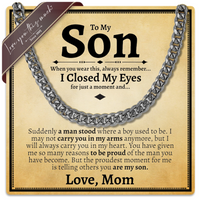 Thumbnail for To My Son 5mm Cuban Necklace - Love Mom