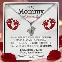 Thumbnail for (Almost Sold Out) Bump to Mom 10 Little Toes Necklace | Valentine's Edition - Love You This Much
