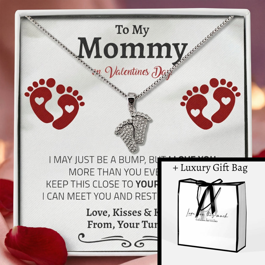 (Almost Sold Out) Bump to Mom 10 Little Toes Necklace | Valentine's Edition - Love You This Much