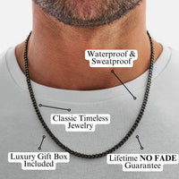 Thumbnail for (Almost Sold Out) Husband Classic 7mm Cuban Necklace - Love You This Much