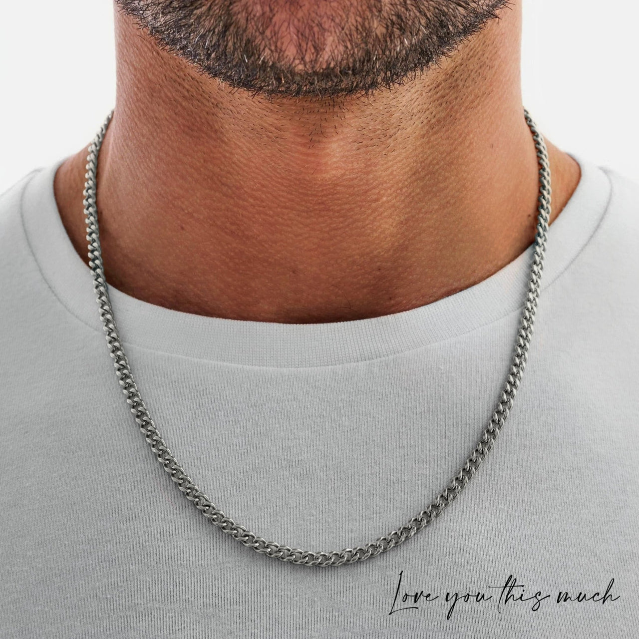 (Almost Sold Out) Husband Classic 7mm Cuban Necklace - Love You This Much