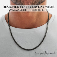 Thumbnail for (Almost Sold Out) Promise Necklace - Classic 5mm Cuban - Love You This Much