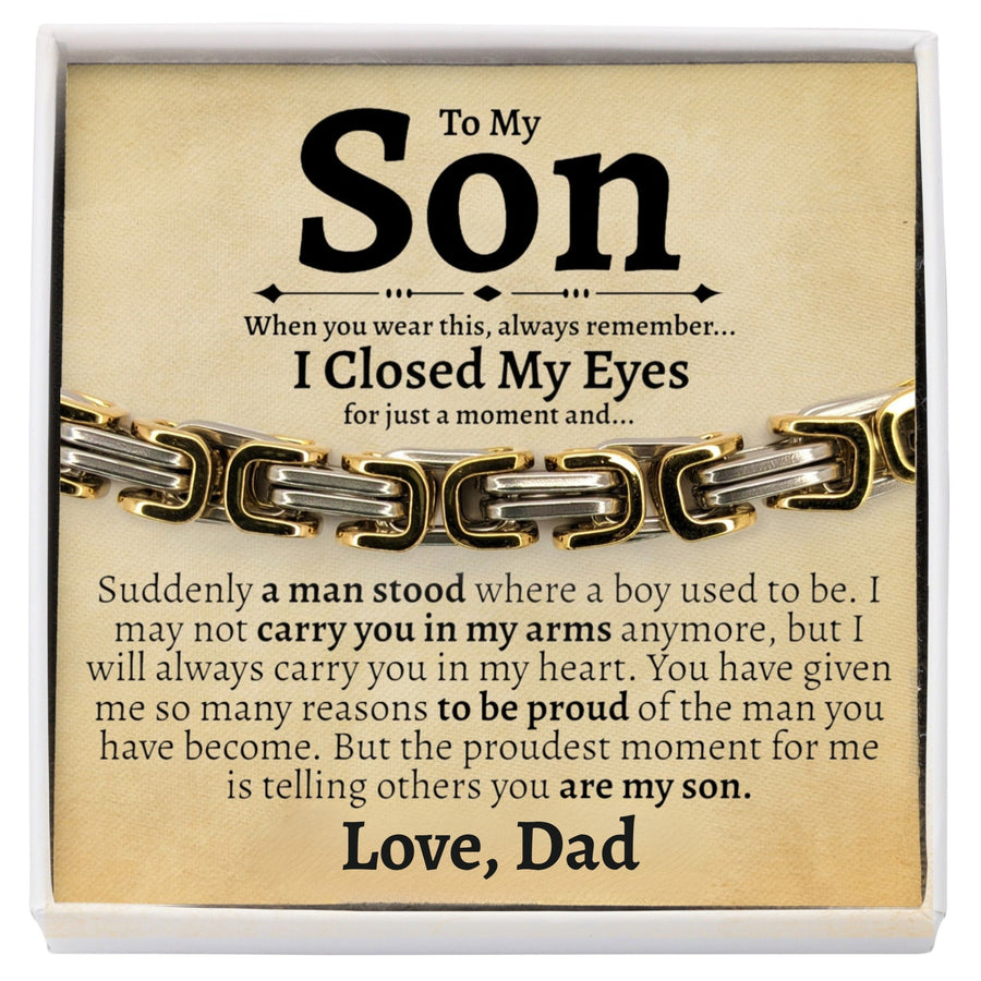 (Almost Sold Out) To My Son - Love Dad - Bracelet - Love You This Much
