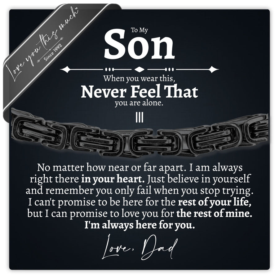 (Almost Sold Out) To My Son - Love Dad V2 - Bracelet - Love You This Much