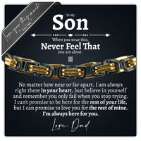 Thumbnail for (Almost Sold Out) To My Son - Love Dad V2 - Bracelet - Love You This Much