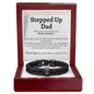 Stepped Up Dad Leather Bracelet