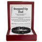 Stepped Up Dad Leather Bracelet