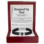 Stepped Up Dad Leather Bracelet