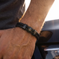 Stepped Up Dad Leather Bracelet