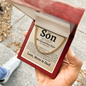 To Our Son Love Mom and Dad Classic Cuban Necklace