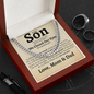 To Our Son Love Mom and Dad Classic Cuban Necklace