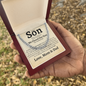 To Our Son Love Mom and Dad Classic Cuban Necklace