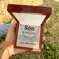 To Our Son Love Mom and Dad Classic Cuban Necklace