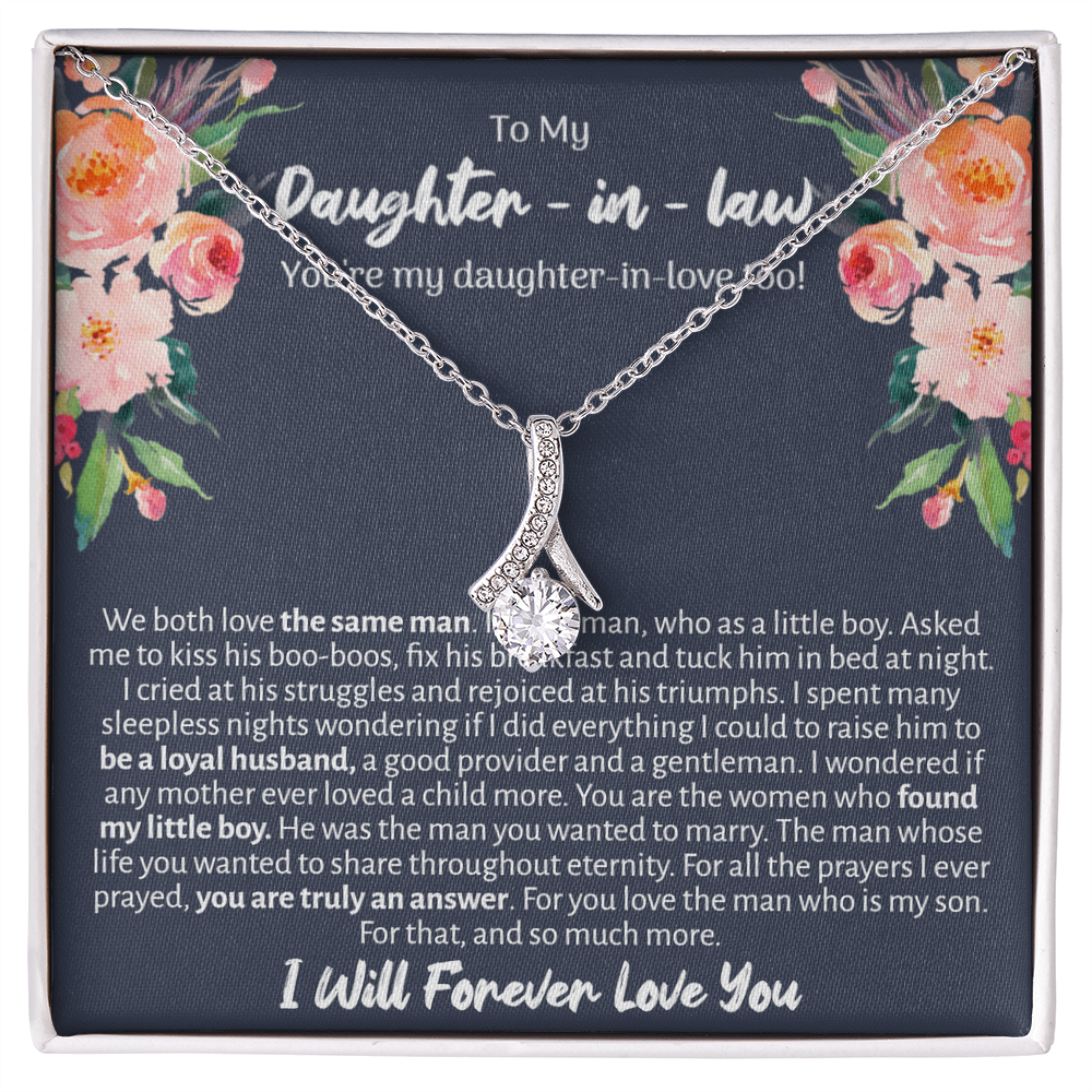 Daughter In Law Enchanted Ribbon Necklace