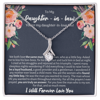 Daughter In Law Enchanted Ribbon Necklace