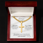 Personalized Promise Cross Necklace