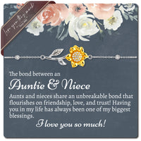 Thumbnail for Aunt & Niece 18k Sunflower Bracelet