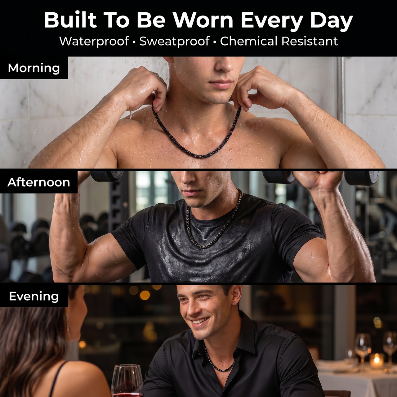 A Necklace He’ll Wear. A Message He’ll Never Forget.