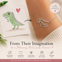 Thumbnail for Custom Drawing Jewelry – Turn Their Artwork Into a Necklace, Bracelet or Keychain